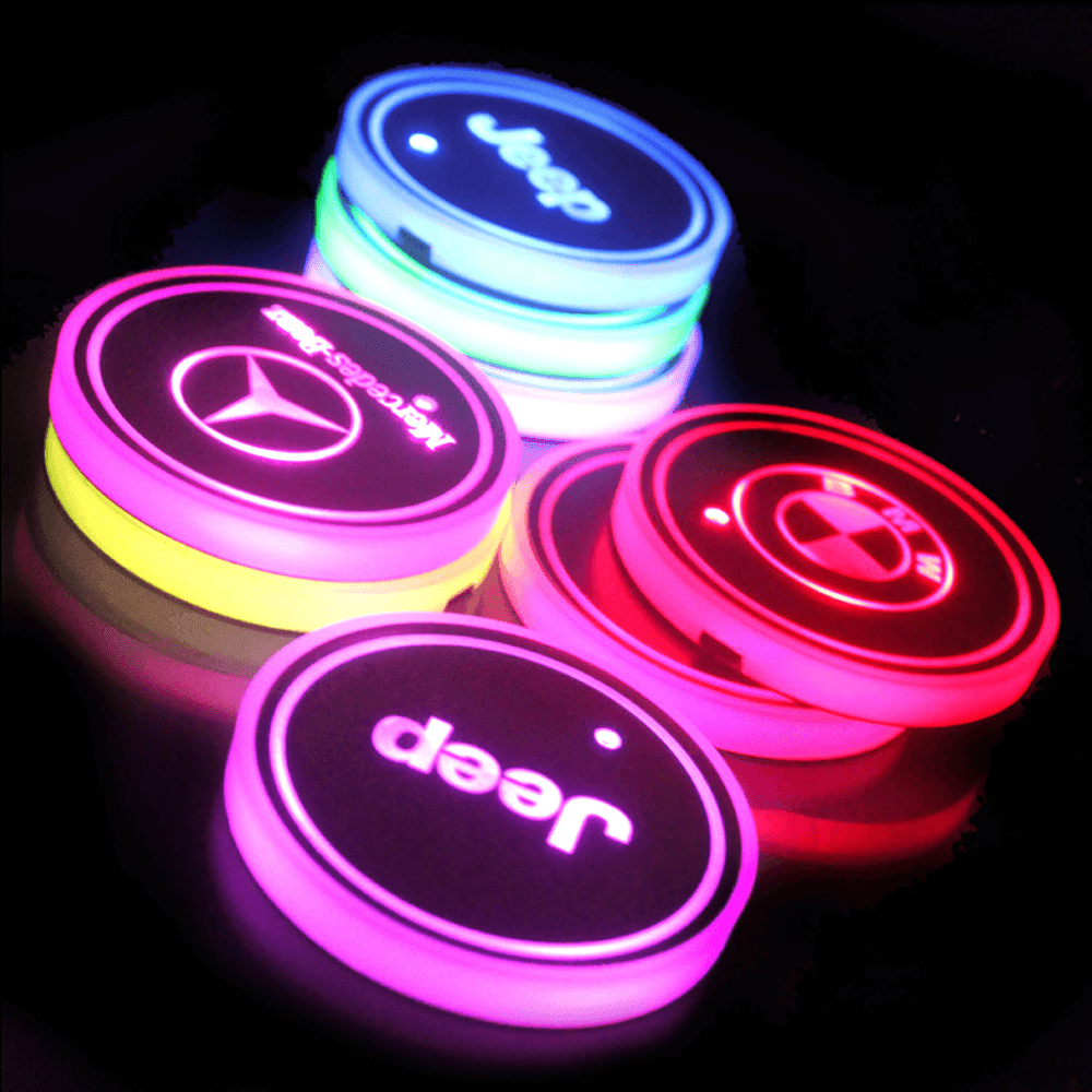 Car LED Cup Holder Lights - Greetlamp