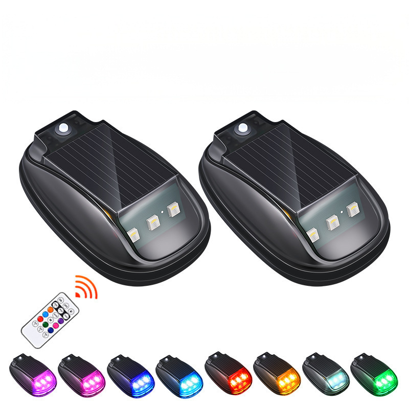 Solar-Powered RGB Strobe Light | Remote Control Roof Beacon for Trucks & SUVs