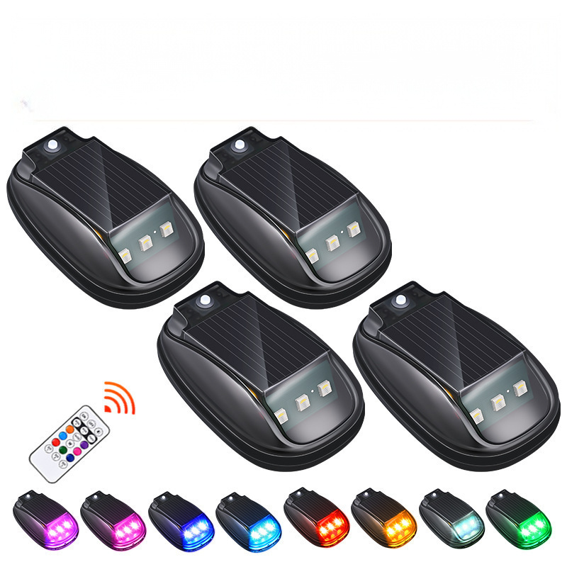 Solar-Powered RGB Strobe Light | Remote Control Roof Beacon for Trucks & SUVs