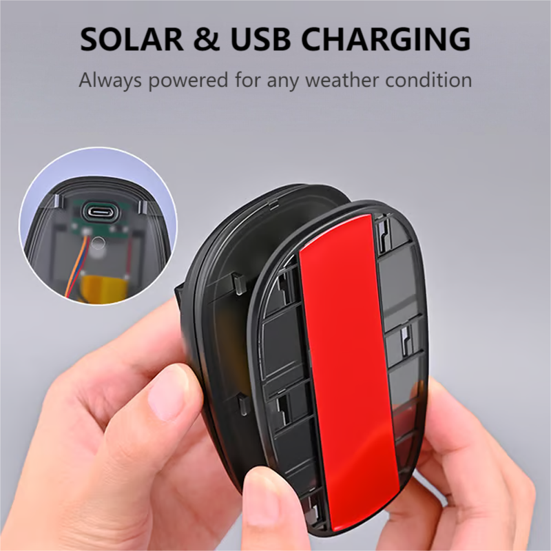 Solar-Powered RGB Strobe Light | Remote Control Roof Beacon for Trucks & SUVs