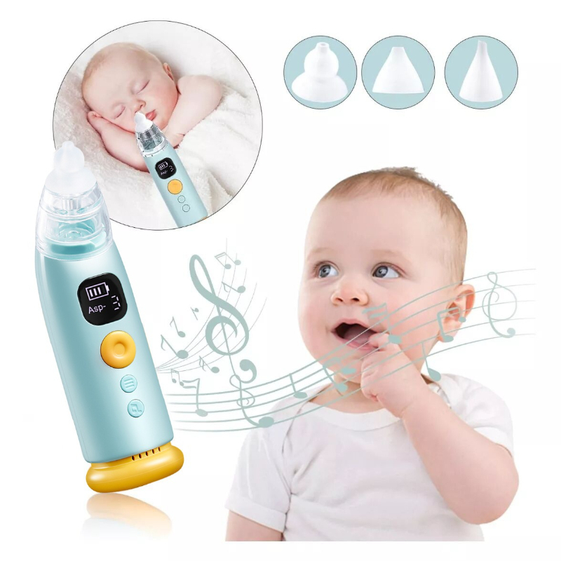 Baby Electric Nasal Aspirator | Quiet Adjustable Suction Nose Cleaner for Newborns