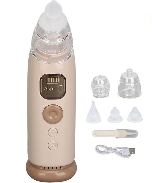 Baby Electric Nasal Aspirator | Quiet Adjustable Suction Nose Cleaner for Newborns