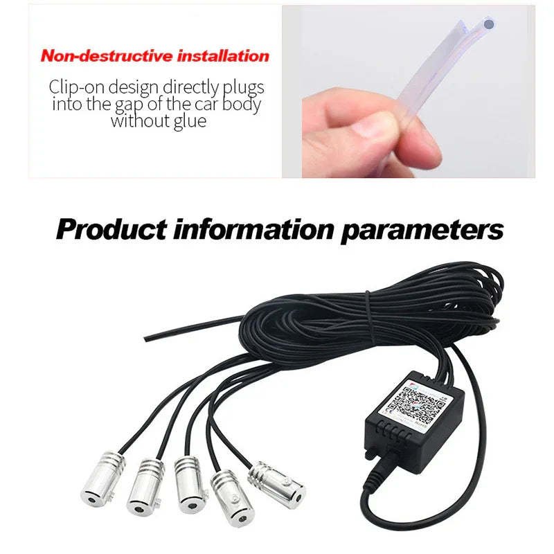 LED Intelligent Voice Control Atmosphere Light Belt Set-Greetlamp