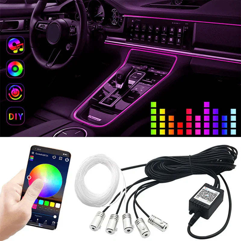 LED Intelligent Voice Control Atmosphere Light Belt Set-Greetlamp