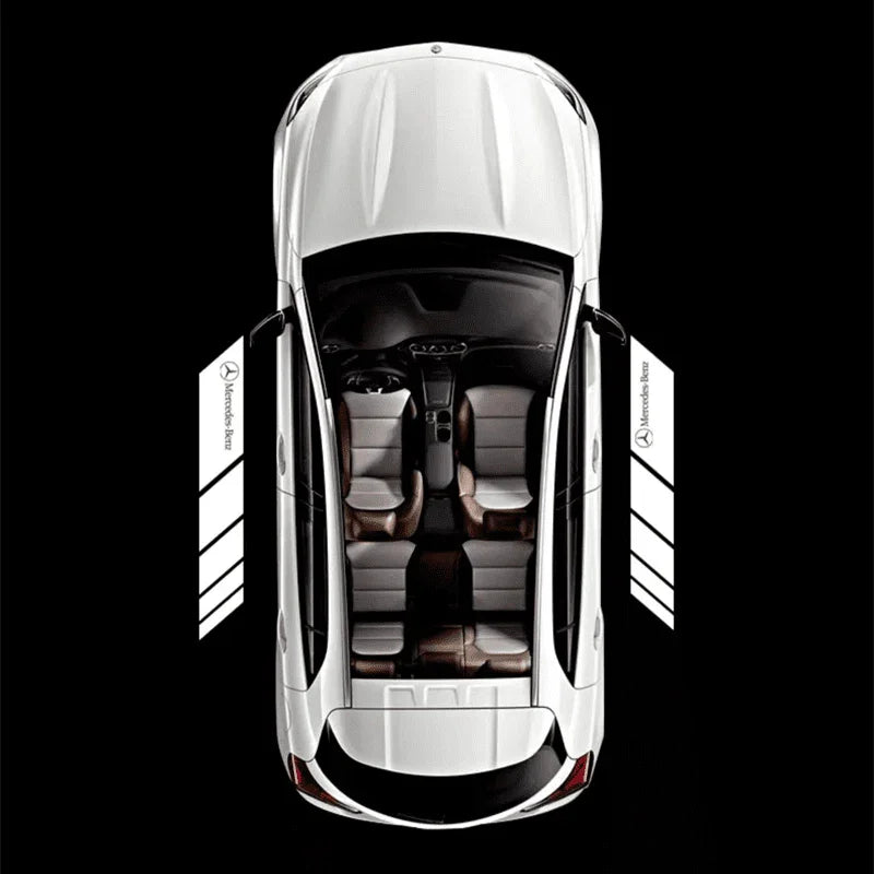 Mercedes-Benz Compatible Rearview Mirror Projector Light Blanket-Greetlamp