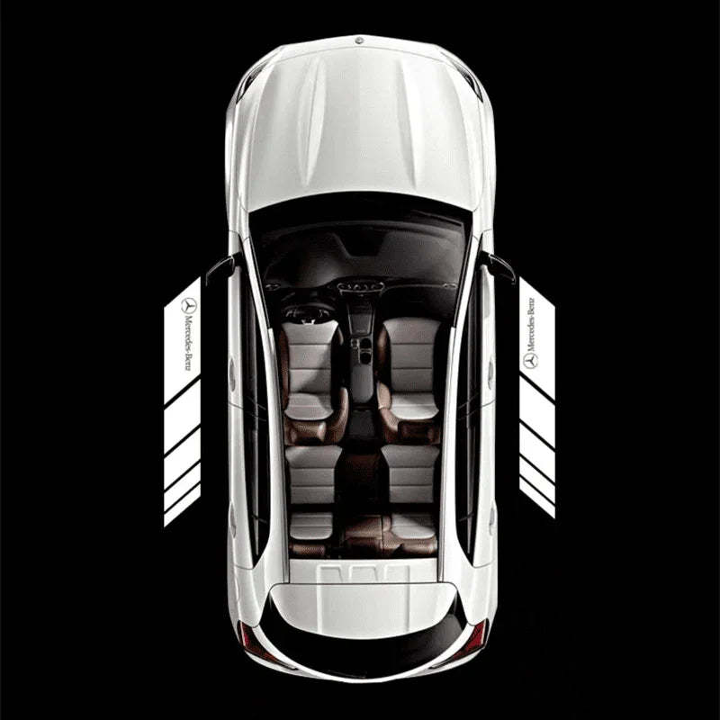 Mercedes-Benz Compatible Rearview Mirror Projector Light Blanket-Greetlamp