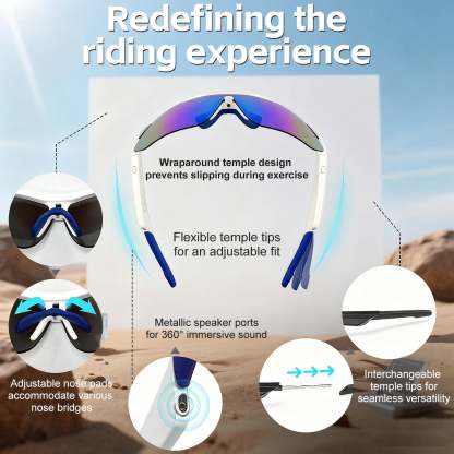 Smart Bluetooth Glasses Outdoor Sports Goggles Cycling Sunglasses-Greetlamp