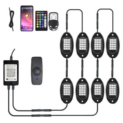 RGB Chassis Light APP Control Ambient Light LED Car Neon Light-Greetlamp