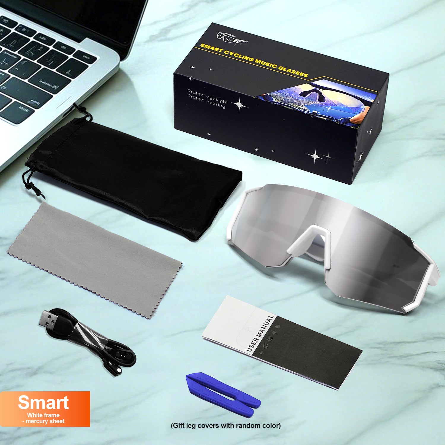 Outdoor Sports Cycling Bluetooth Smart Sunglasses with AI Technology-Greetlamp