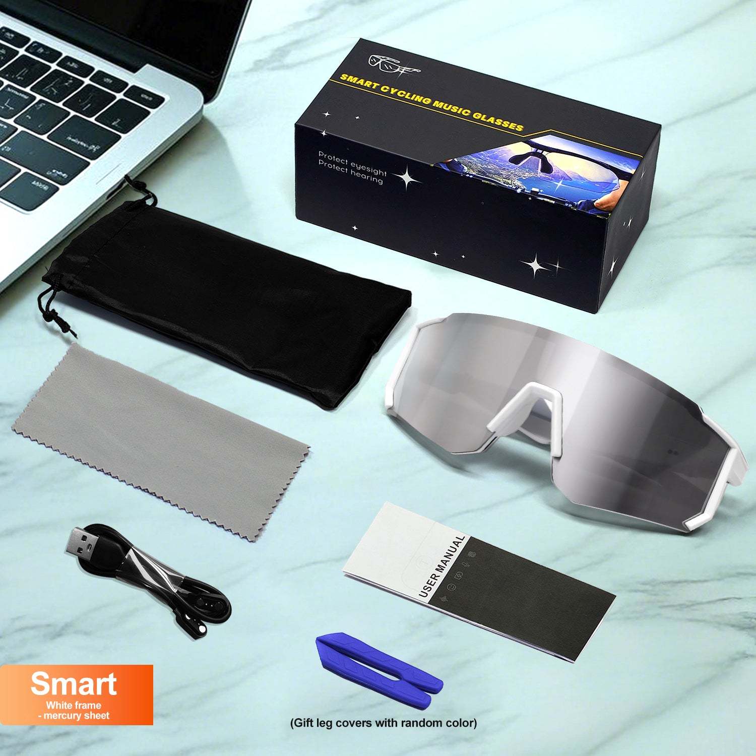 Outdoor Sports Cycling Bluetooth Smart Sunglasses with AI Technology-Greetlamp