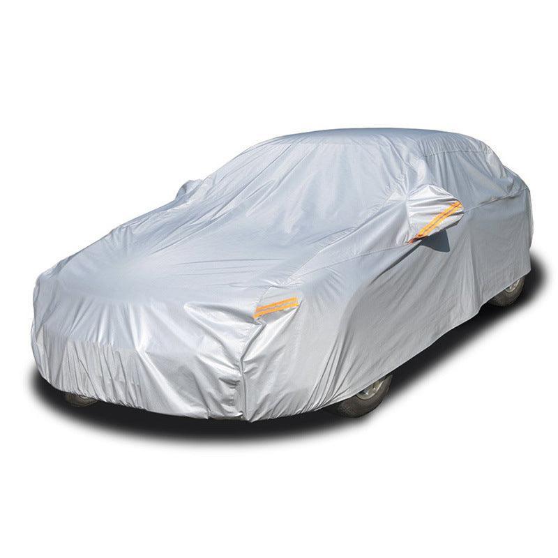 Best All-weather Car Cover, 6-layer Car Cover, Waterproof Outdoor Car Cover with 100% UV Protection, Suitable for Hatchbacks, Sedans, SUVs-Greetlamp