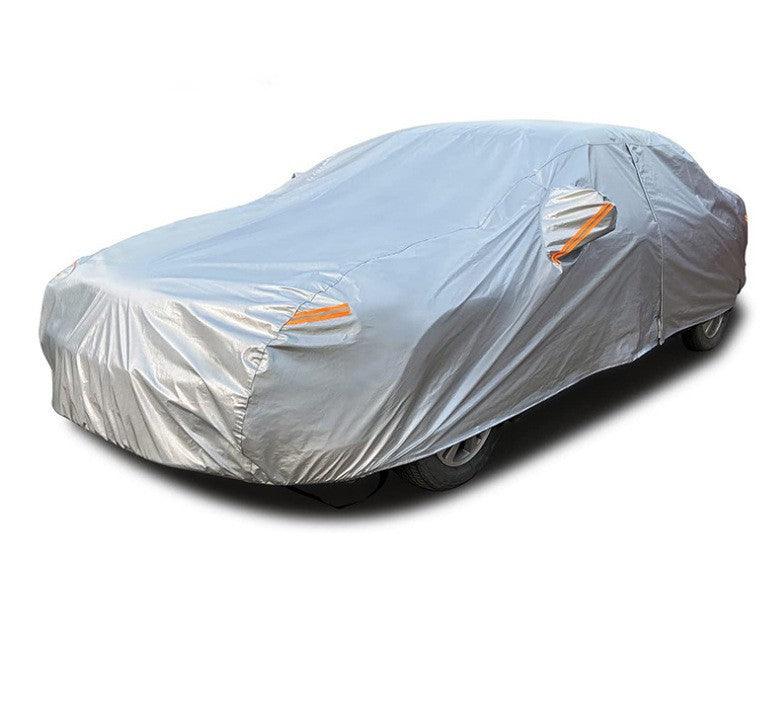 Best All-weather Car Cover, 6-layer Car Cover, Waterproof Outdoor Car Cover with 100% UV Protection, Suitable for Hatchbacks, Sedans, SUVs-Greetlamp