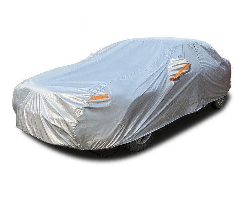 Best All-weather Car Cover, 6-layer Car Cover, Waterproof Outdoor Car Cover with 100% UV Protection, Suitable for Hatchbacks, Sedans, SUVs-Greetlamp