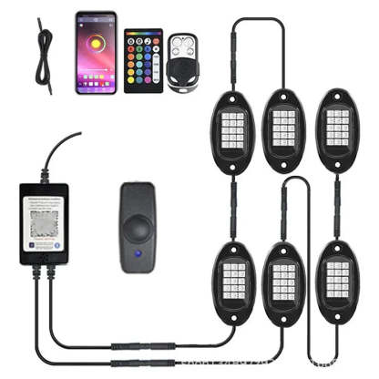 RGB Chassis Light APP Control Ambient Light LED Car Neon Light-Greetlamp