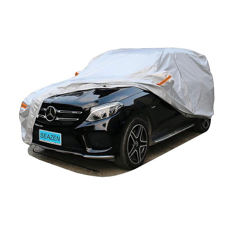 Best All-weather Car Cover, 6-layer Car Cover, Waterproof Outdoor Car Cover with 100% UV Protection, Suitable for Hatchbacks, Sedans, SUVs-Greetlamp
