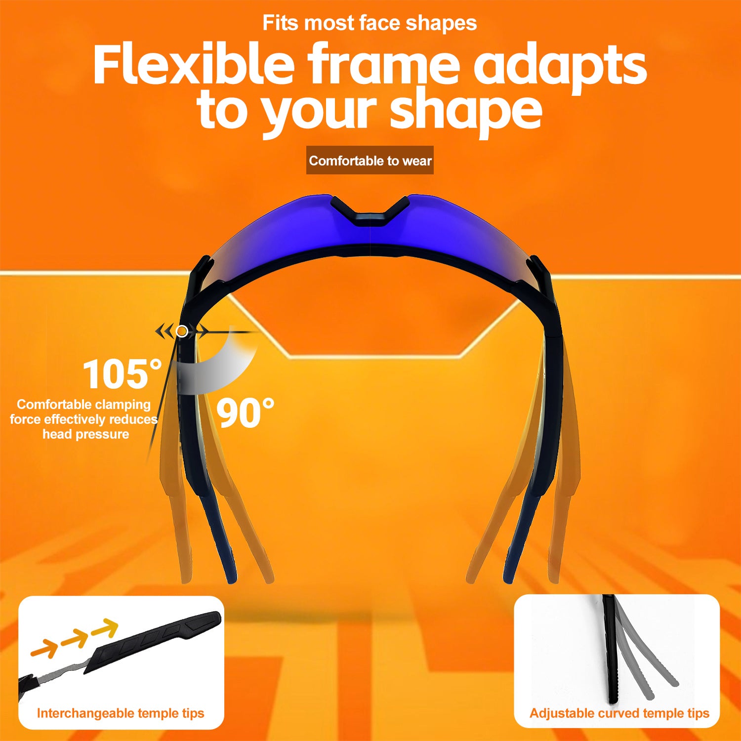 Outdoor Sports Cycling Bluetooth Smart Sunglasses with AI Technology-Greetlamp