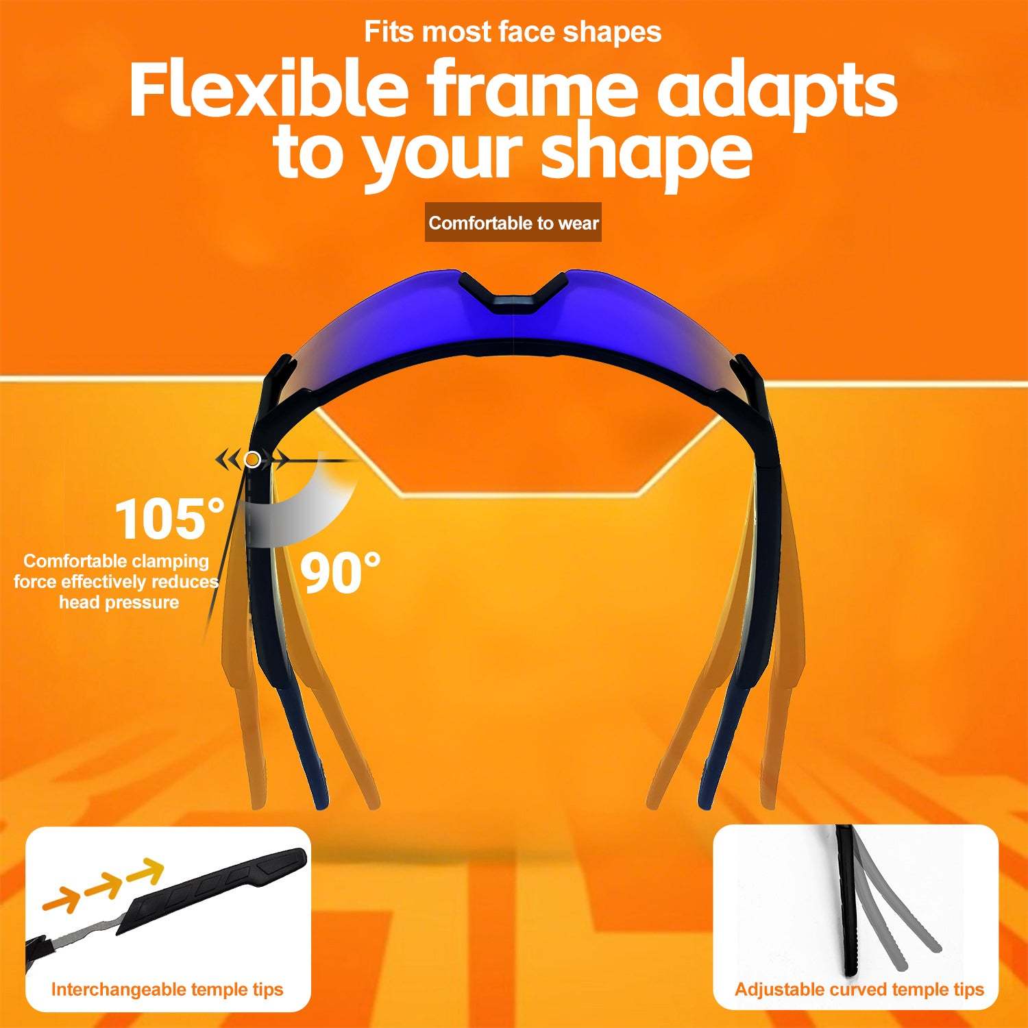 Outdoor Sports Cycling Bluetooth Smart Sunglasses with AI Technology-Greetlamp