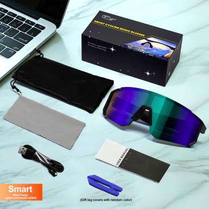 Outdoor Sports Cycling Bluetooth Smart Sunglasses with AI Technology-Greetlamp
