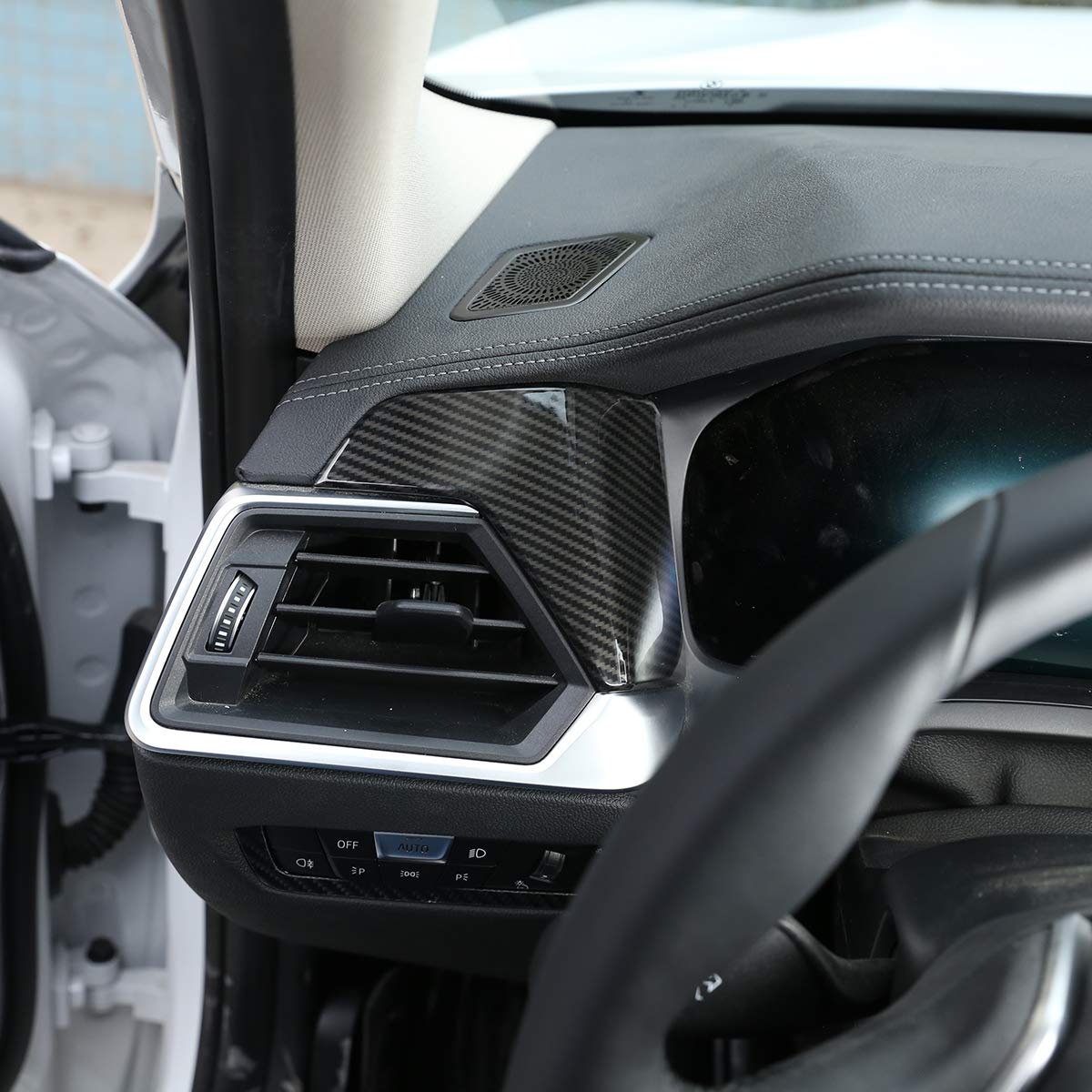 Real 3D Dry Carbon Fiber Dashboard Trim Cover - Compatible with BMW 3 Series (G20) | Left-Hand Drive Only