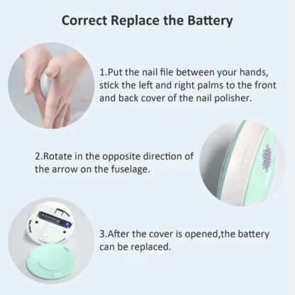 Baby Nail Trimmer and Polisher Kit | Safe Quiet Electric Nail Care Set