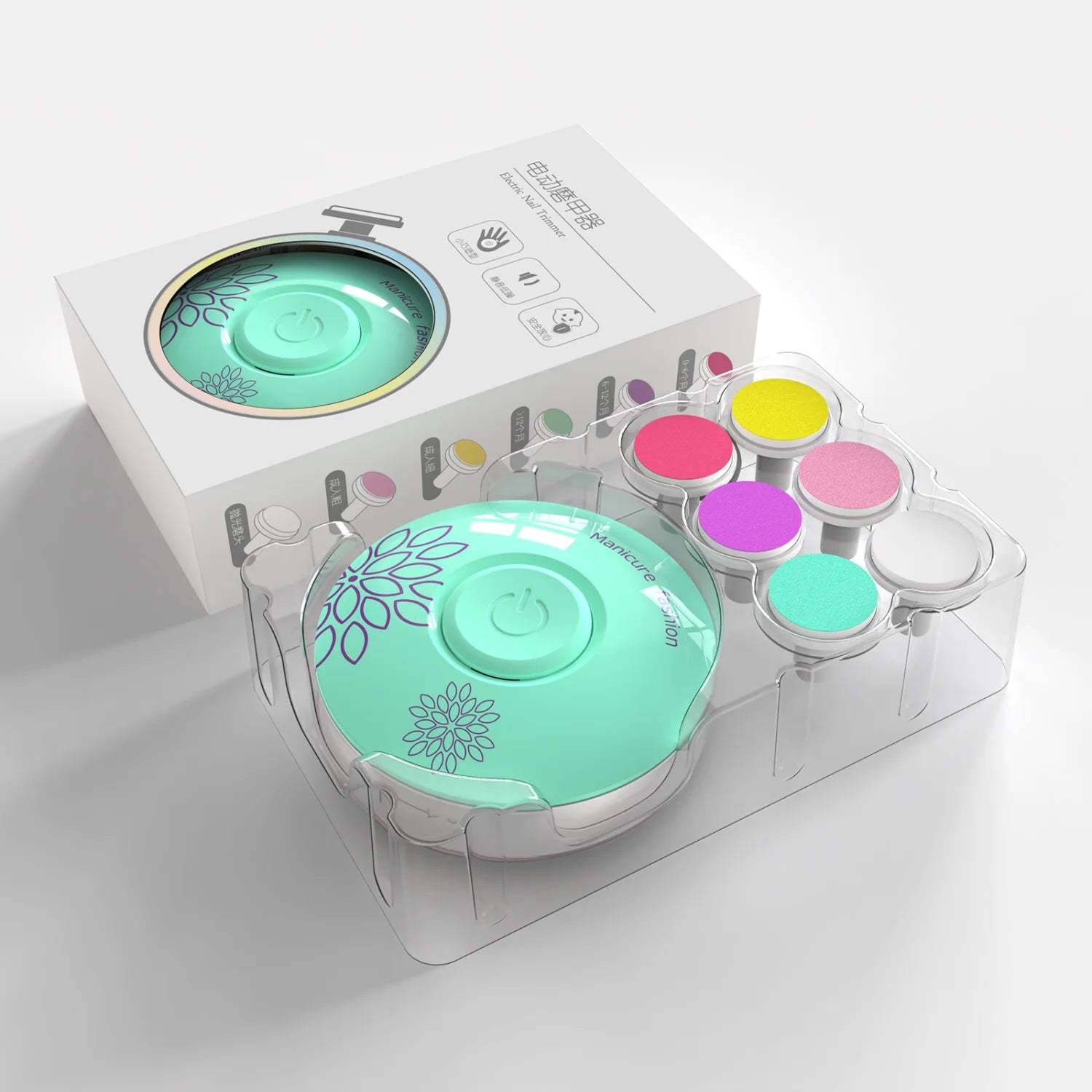 Baby Nail Trimmer and Polisher Kit | Safe Quiet Electric Nail Care Set