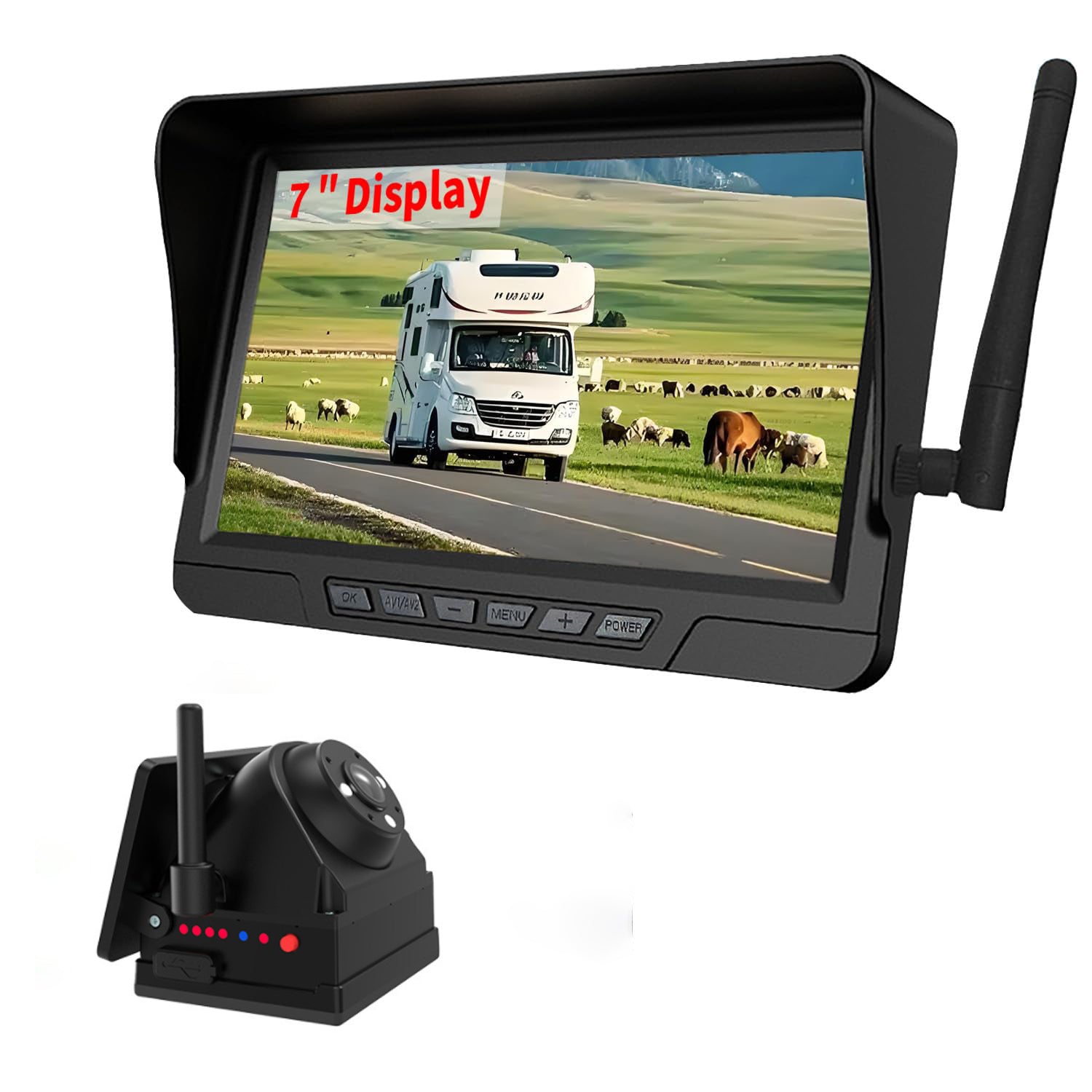 Magnetic Solar Wireless Backup Camera
