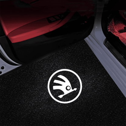 Skoda Compatible Car Door Welcome Lights-Greetlamp