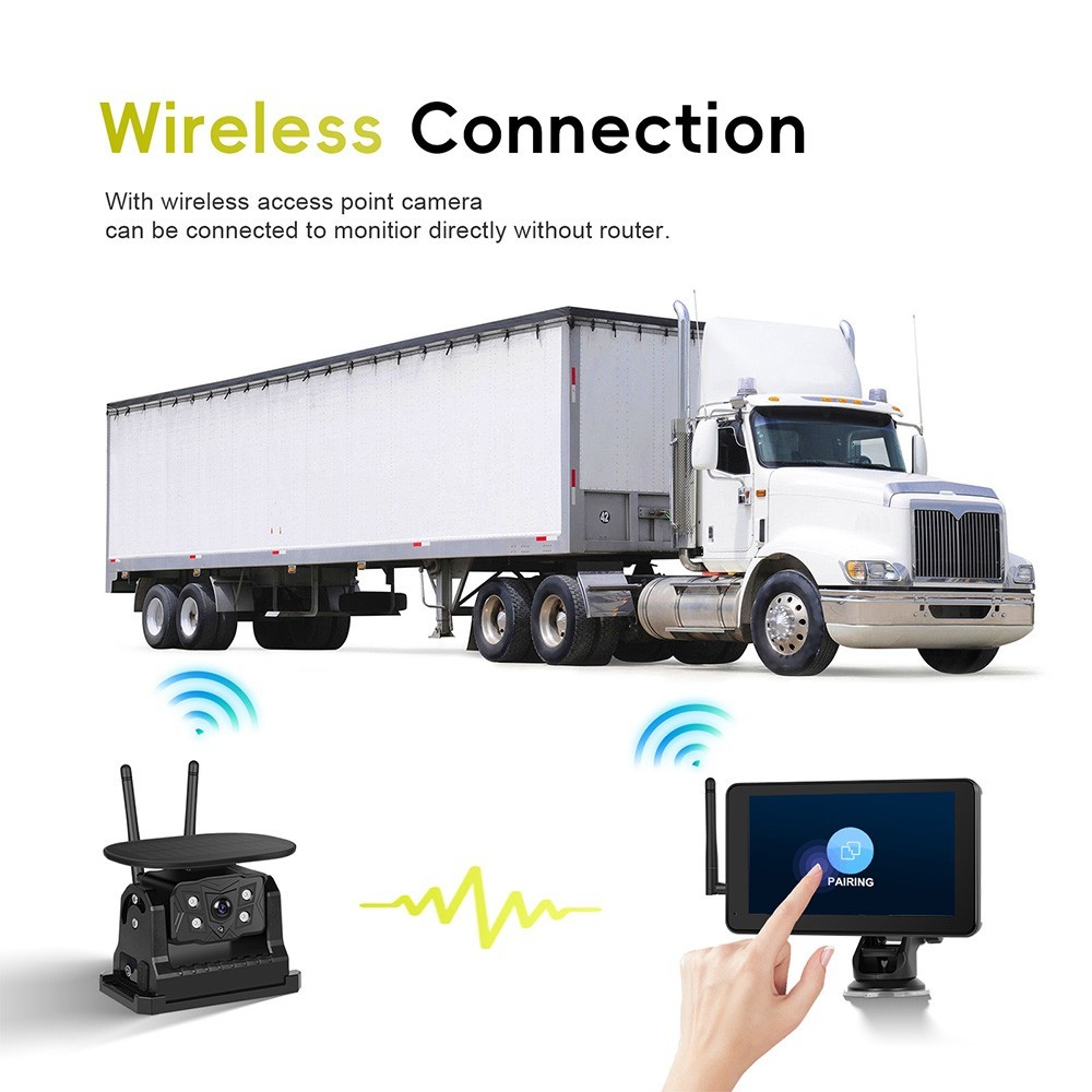 SolarDrive™ 7" Wireless Touchscreen Backup Camera System