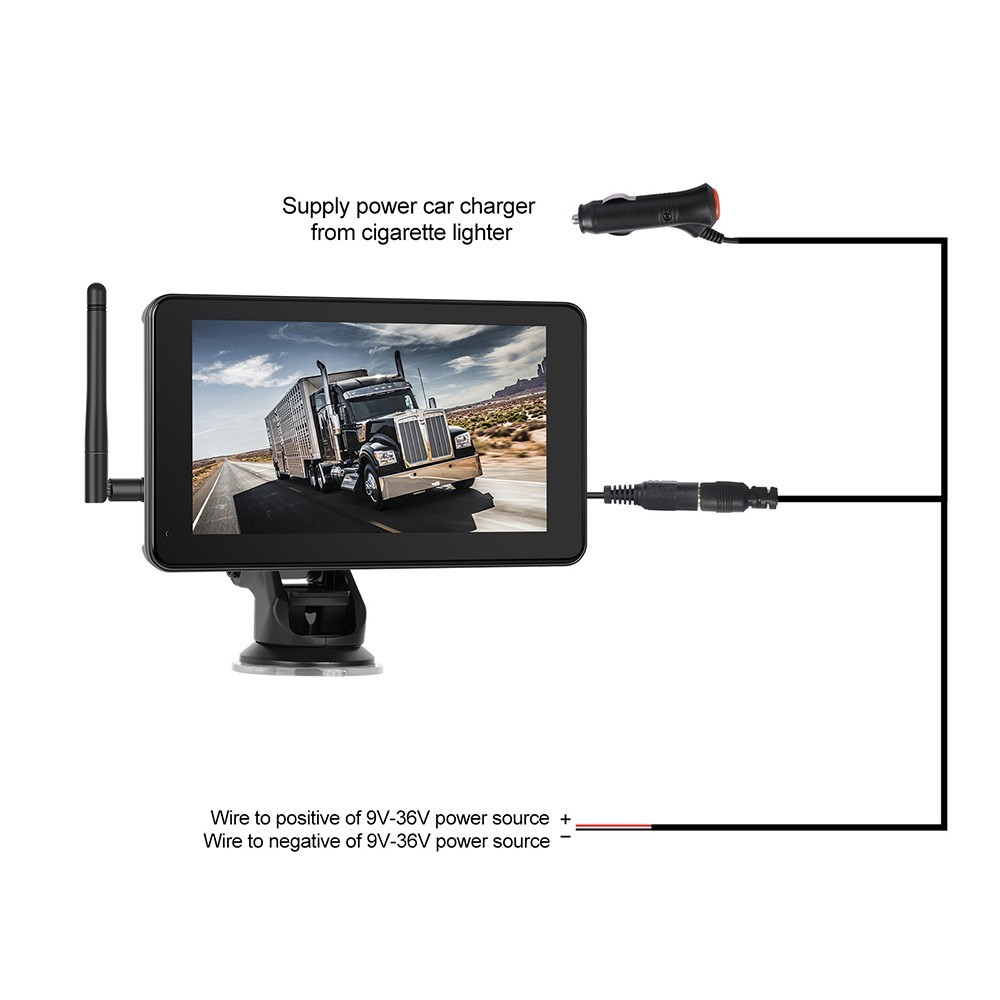 SolarDrive™ 7" Wireless Touchscreen Backup Camera System
