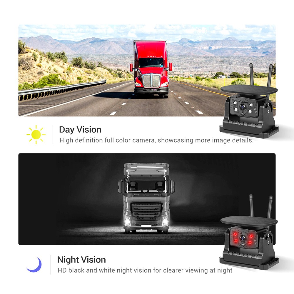 SolarDrive™ 7" Wireless Touchscreen Backup Camera System