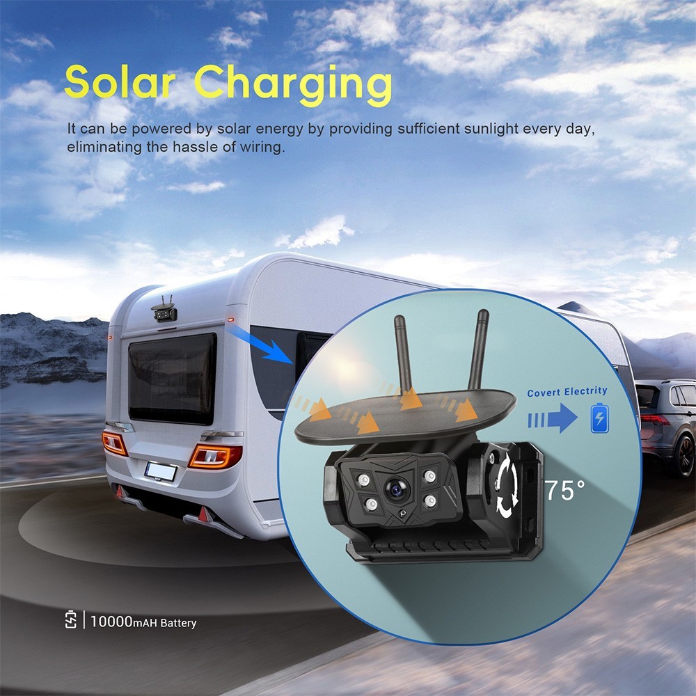 SolarDrive™ 7" Wireless Touchscreen Backup Camera System