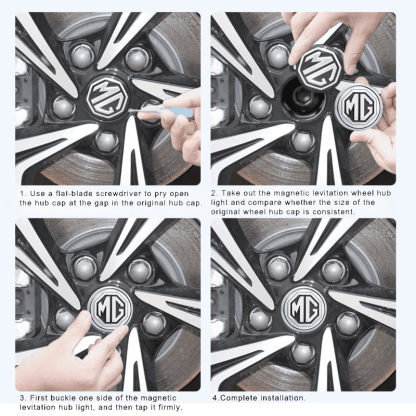 Suitable For MG Magnetic Suspension Hub Caps & LED Suspension Luminous Wheel Hub Lights-Greetlamp