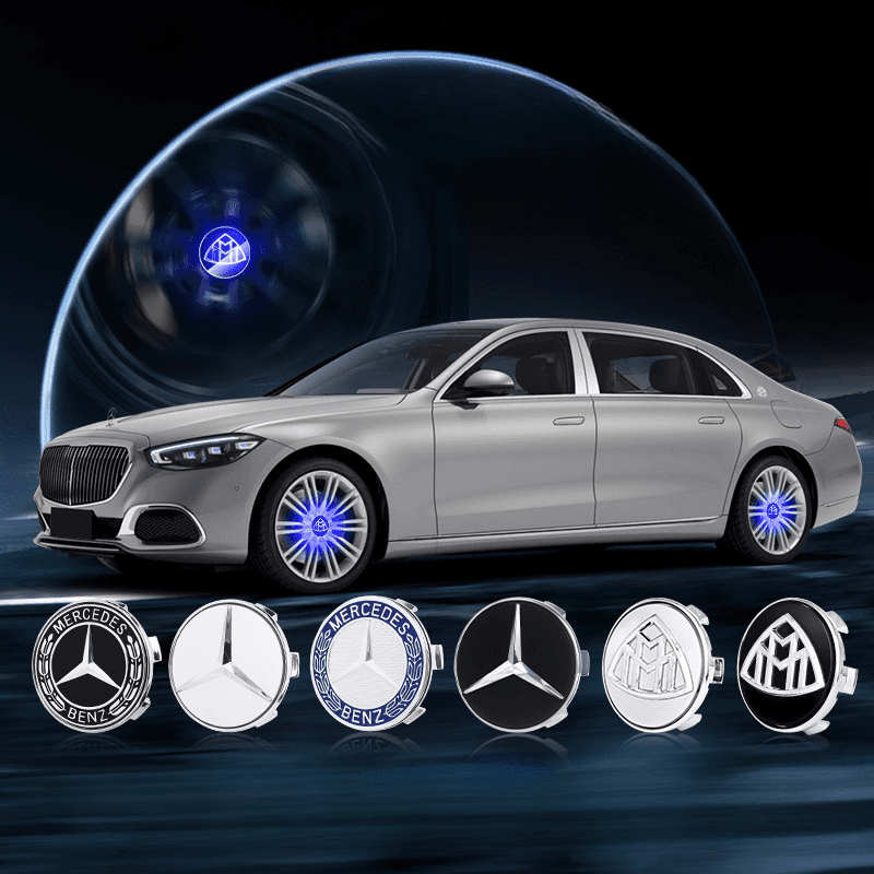 Suitable For Maybach Magnetic Suspension Hub Caps & LED Suspension Luminous Wheel Hub Lights-Greetlamp