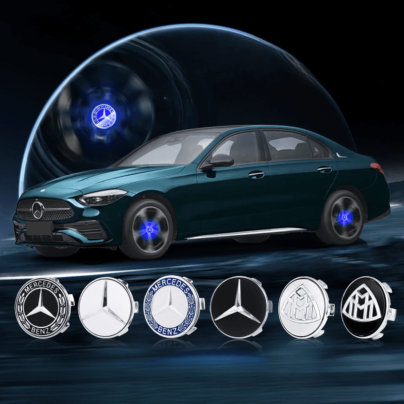 Suitable For Mercedes-Benz Magnetic Suspension Hub Caps & LED Suspension Luminous Wheel Hub Lights-Greetlamp