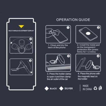 Super Magnetic Car Folding Mobile Phone Bracket 360 Rotating Navigation Bracket - Greetlamp