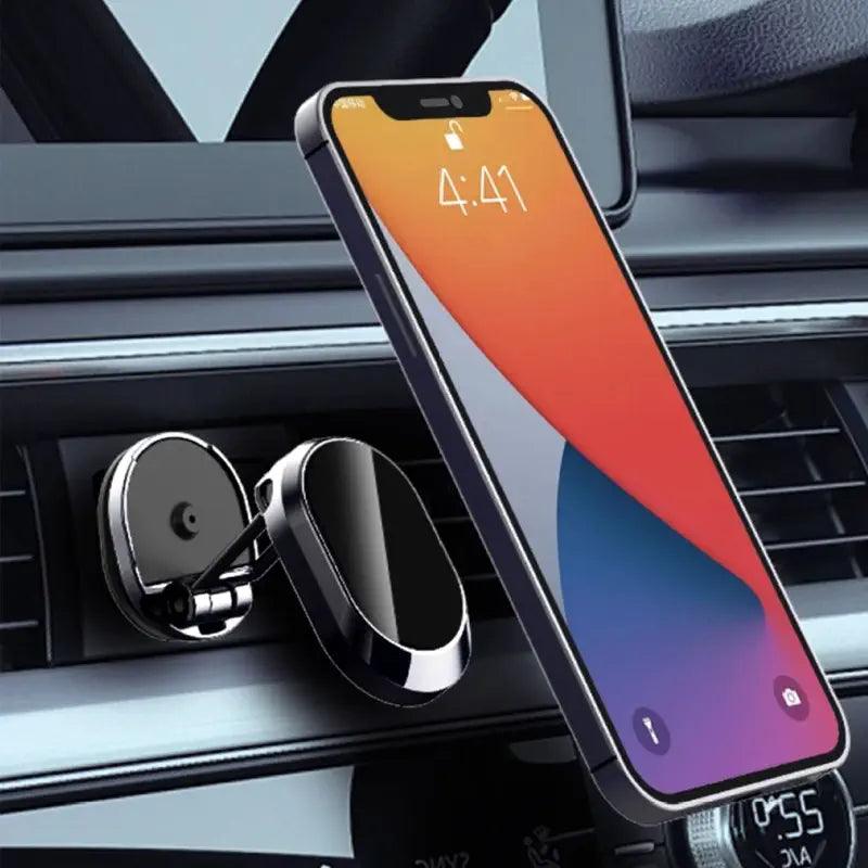 Super Magnetic Car Folding Mobile Phone Bracket 360 Rotating Navigation Bracket - Greetlamp