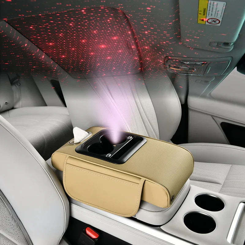 Multifunctional Car Armrest Pad-Greetlamp