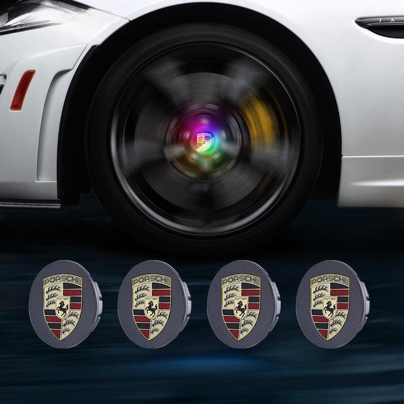 Suitable For Porsche Magnetic Suspension Hub Caps & LED Suspension Luminous Wheel Hub Lights-Greetlamp