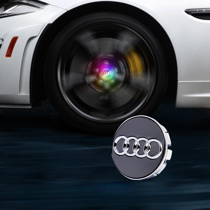 Suitable For Audi Magnetic Suspension Hub Caps & LED Suspension Luminous Wheel Hub Lights-Greetlamp