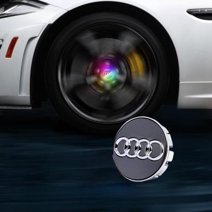 Suitable For Audi Magnetic Suspension Hub Caps & LED Suspension Luminous Wheel Hub Lights-Greetlamp