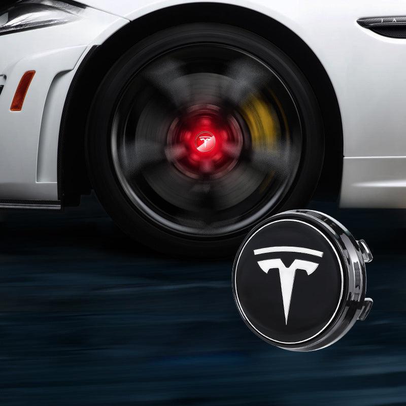 Suitable For Tesla Magnetic Suspension Hub Caps & LED Suspension Luminous Wheel Hub Lights-Greetlamp