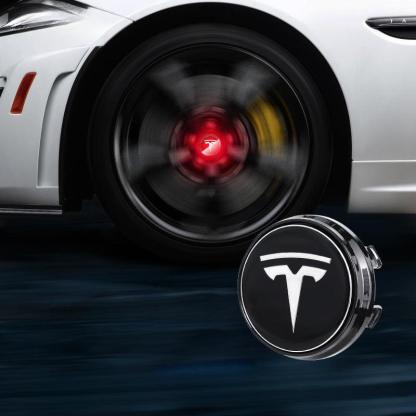 Suitable For Tesla Magnetic Suspension Hub Caps & LED Suspension Luminous Wheel Hub Lights-Greetlamp