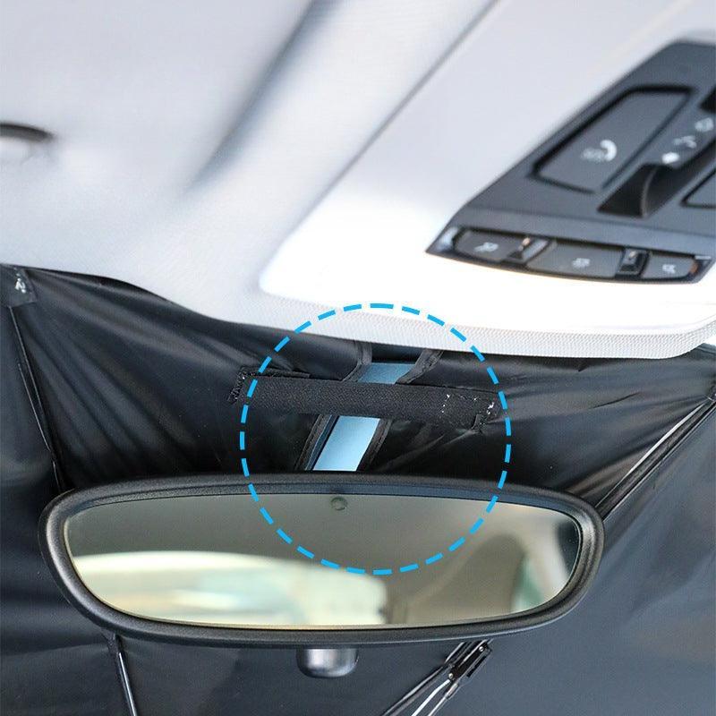 New 360° Bendable Handle Car Parasol Car Front Windshield Sun Protection Heat Shield Universal Car Parasol-Greetlamp