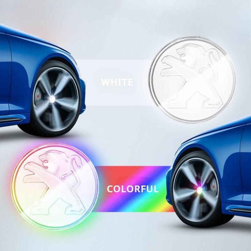 Suitable For Peugeot Magnetic Suspension Hub Caps & LED Suspension Luminous Wheel Hub Lights-Greetlamp