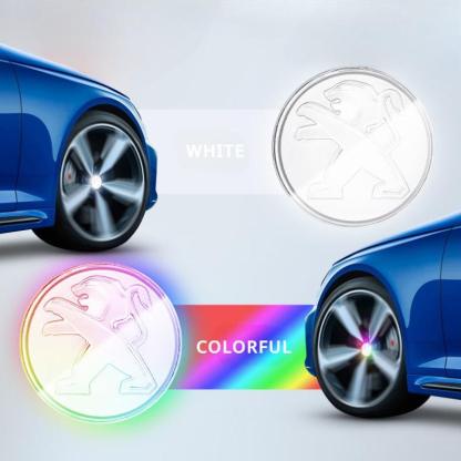 Suitable For Peugeot Magnetic Suspension Hub Caps & LED Suspension Luminous Wheel Hub Lights-Greetlamp