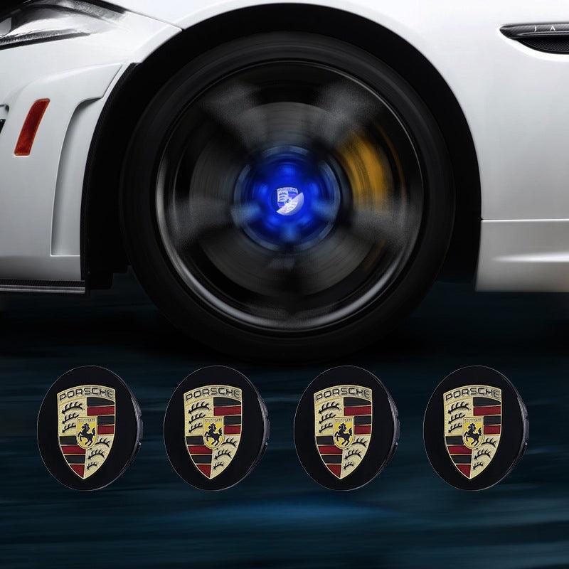 Suitable For Porsche Magnetic Suspension Hub Caps & LED Suspension Luminous Wheel Hub Lights-Greetlamp
