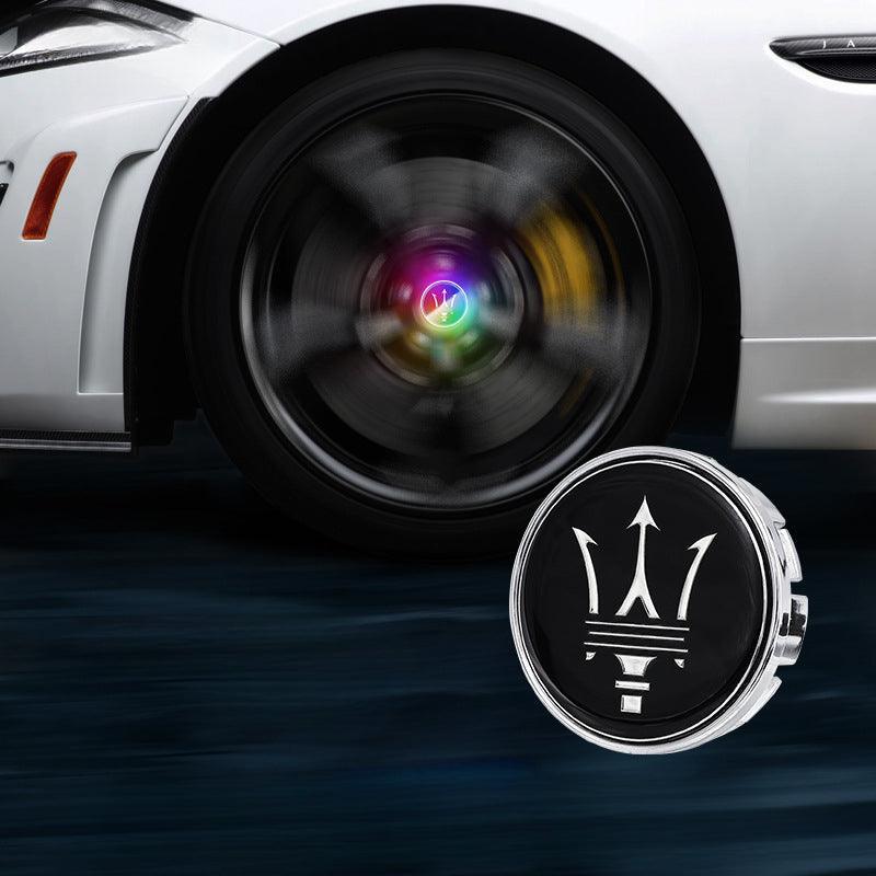 Suitable For Maserati Magnetic Suspension Hub Caps & LED Suspension Luminous Wheel Hub Lights-Greetlamp