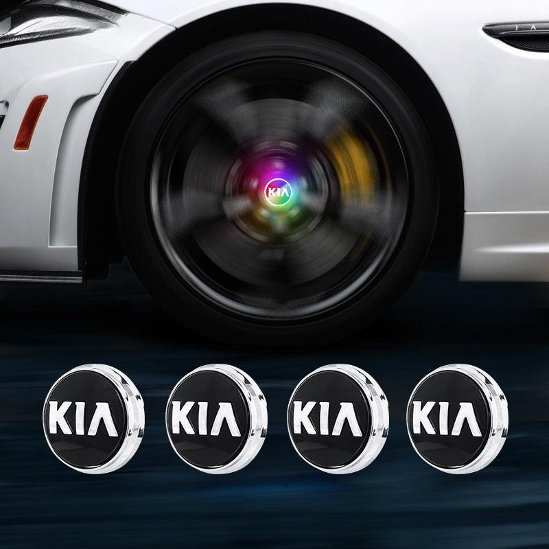 Suitable For KIA Magnetic Suspension Hub Caps & LED Suspension Luminous Wheel Hub Lights-Greetlamp