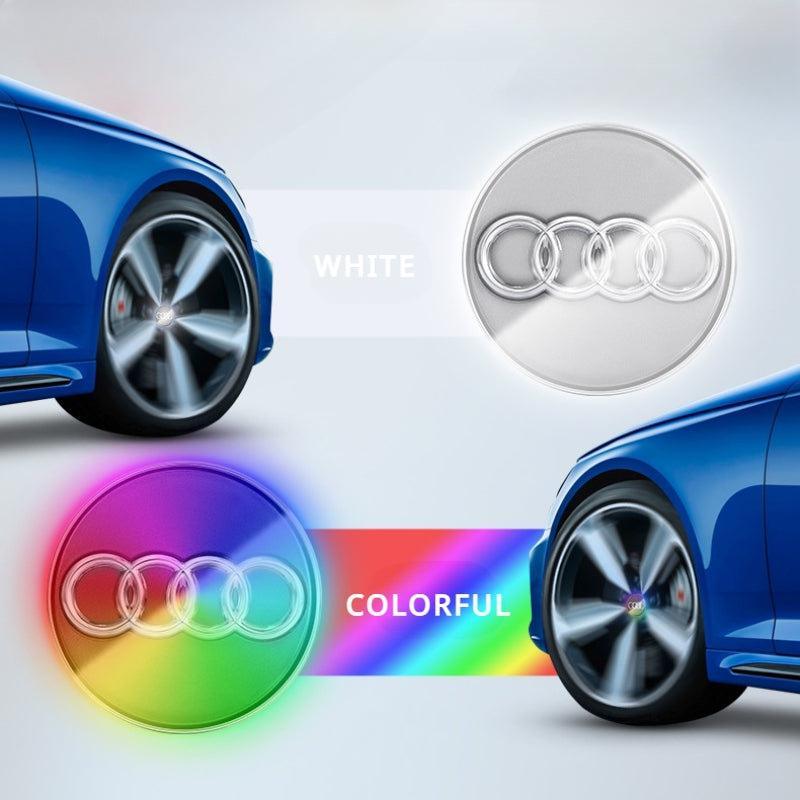 Suitable For Audi Magnetic Suspension Hub Caps & LED Suspension Luminous Wheel Hub Lights-Greetlamp