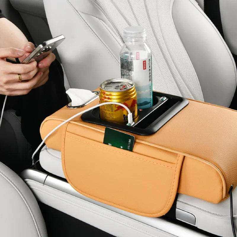 Multifunctional Car Armrest Pad-Greetlamp